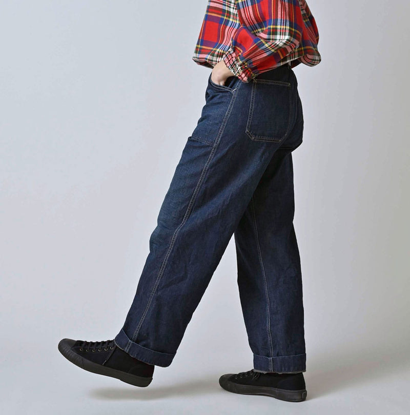 45R Indigo 908 Work Painter Pants Distressed