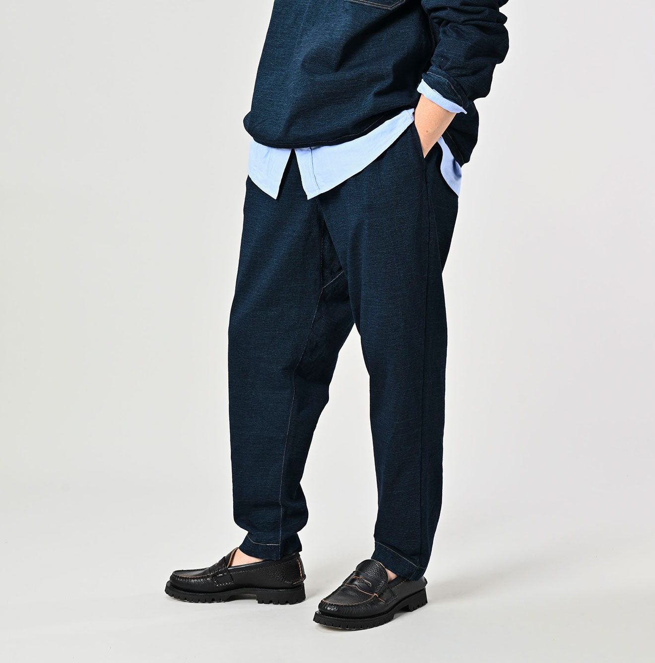 45R Indigo Dekoboko Tenjiku 908 Sweat Pants