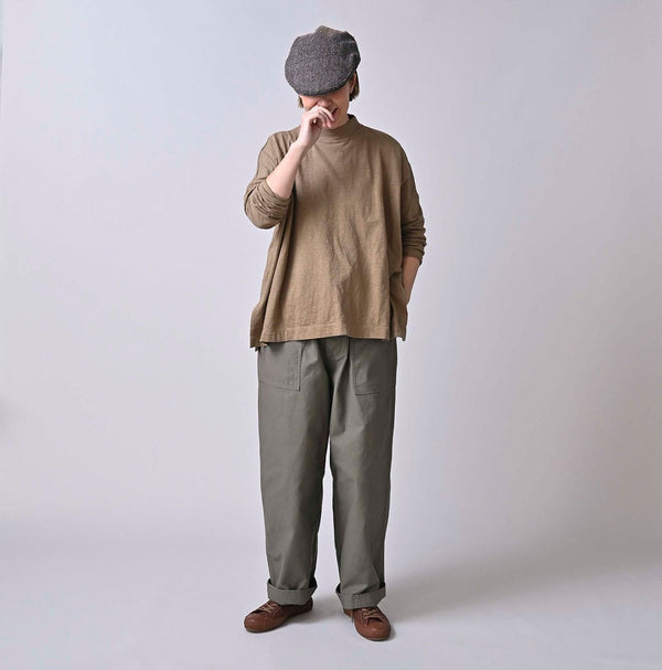 45R Yock Neck Big Slit T-shirt