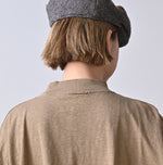 45R Yock Neck Big Slit T-shirt