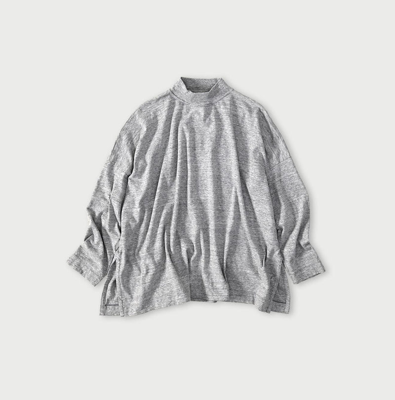 45R Yock Neck Big Slit T-shirt (Top-dyed)