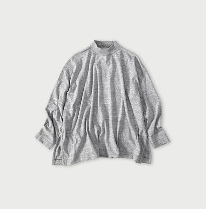 45R Yock Neck Big Slit T-shirt (Top-dyed)