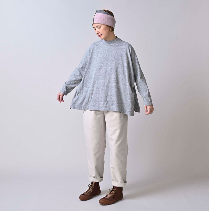 45R Yock Neck Big Slit T-shirt (Top-dyed)