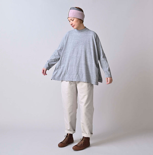 45R Yock Neck Big Slit T-shirt (Top-dyed)