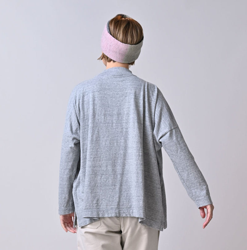 45R Yock Neck Big Slit T-shirt (Top-dyed)