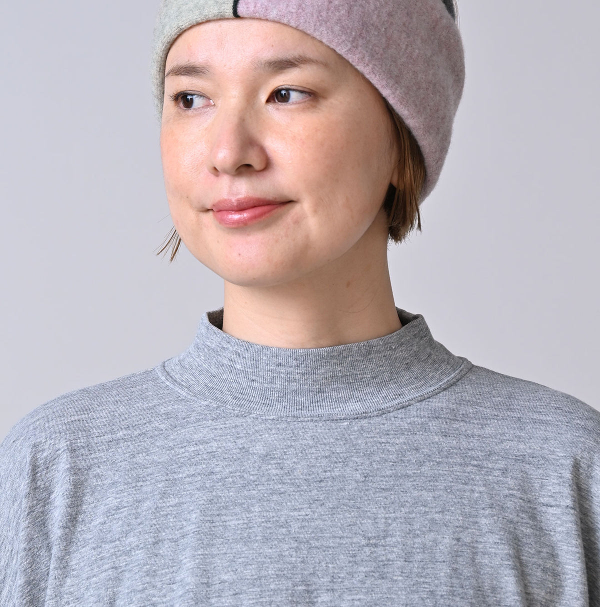 45R Yock Neck Big Slit T-shirt (Top-dyed)