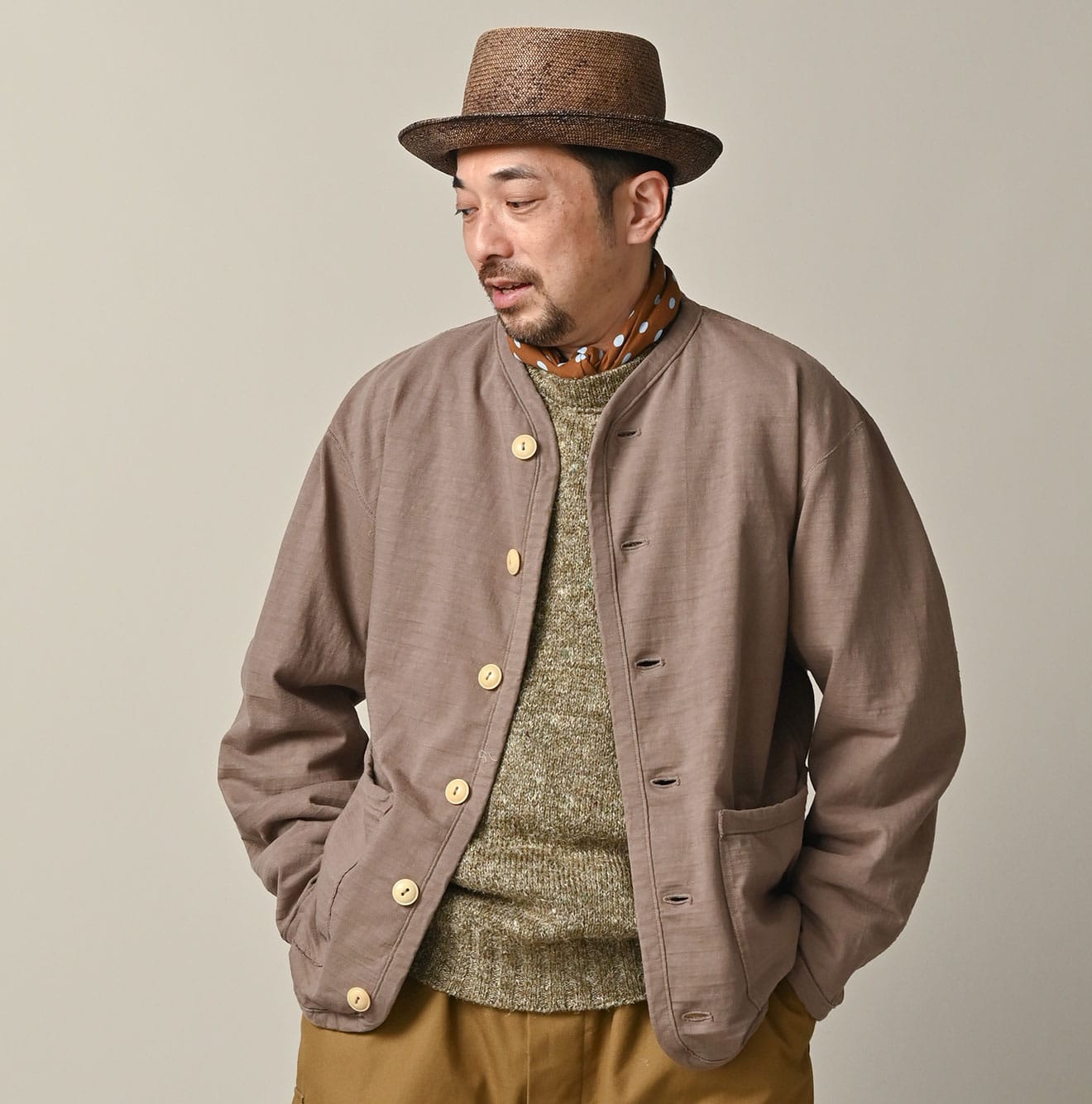 45R Dekoboko Tenjiku 908 Binder Cardigan