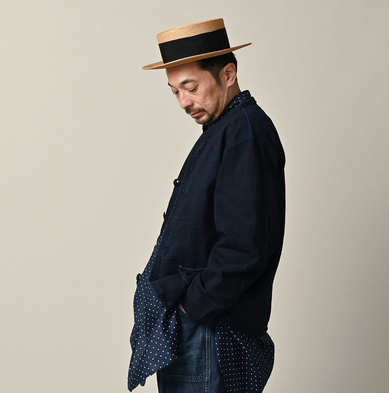 45R Indigo Dekoboko Tenjiku 908 Binder Cardigan - Image 5