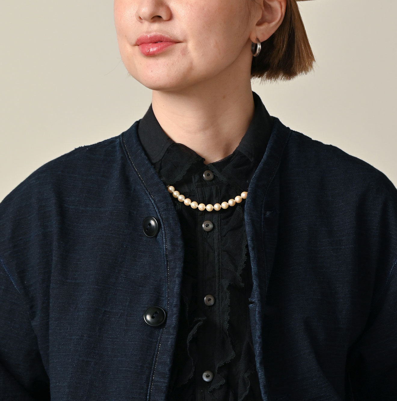 45R Indigo Dekoboko Tenjiku 908 Binder Cardigan