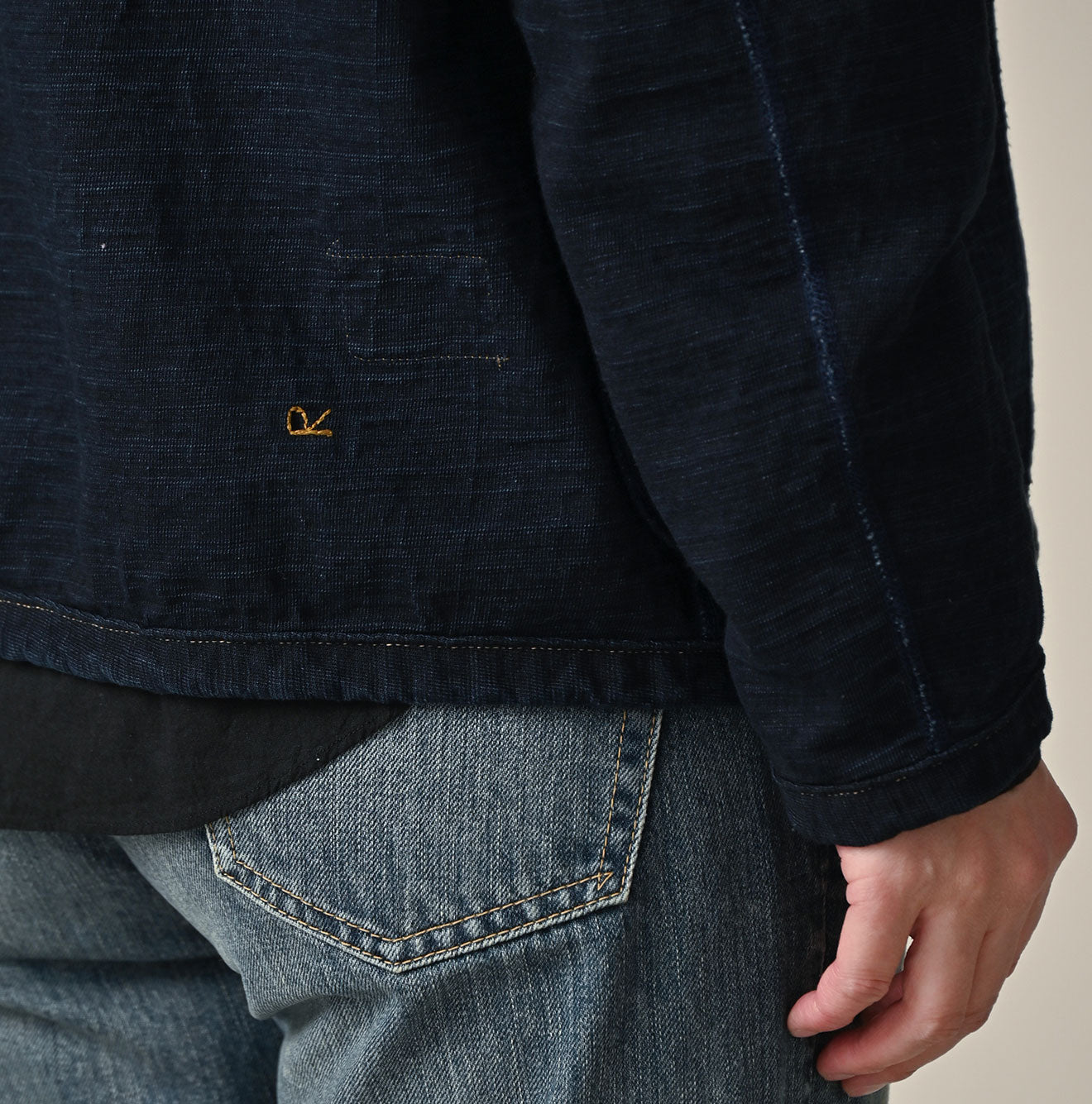 Indigo Dekoboko Tenjiku 908 Binder Cardigan | 45R Official Online