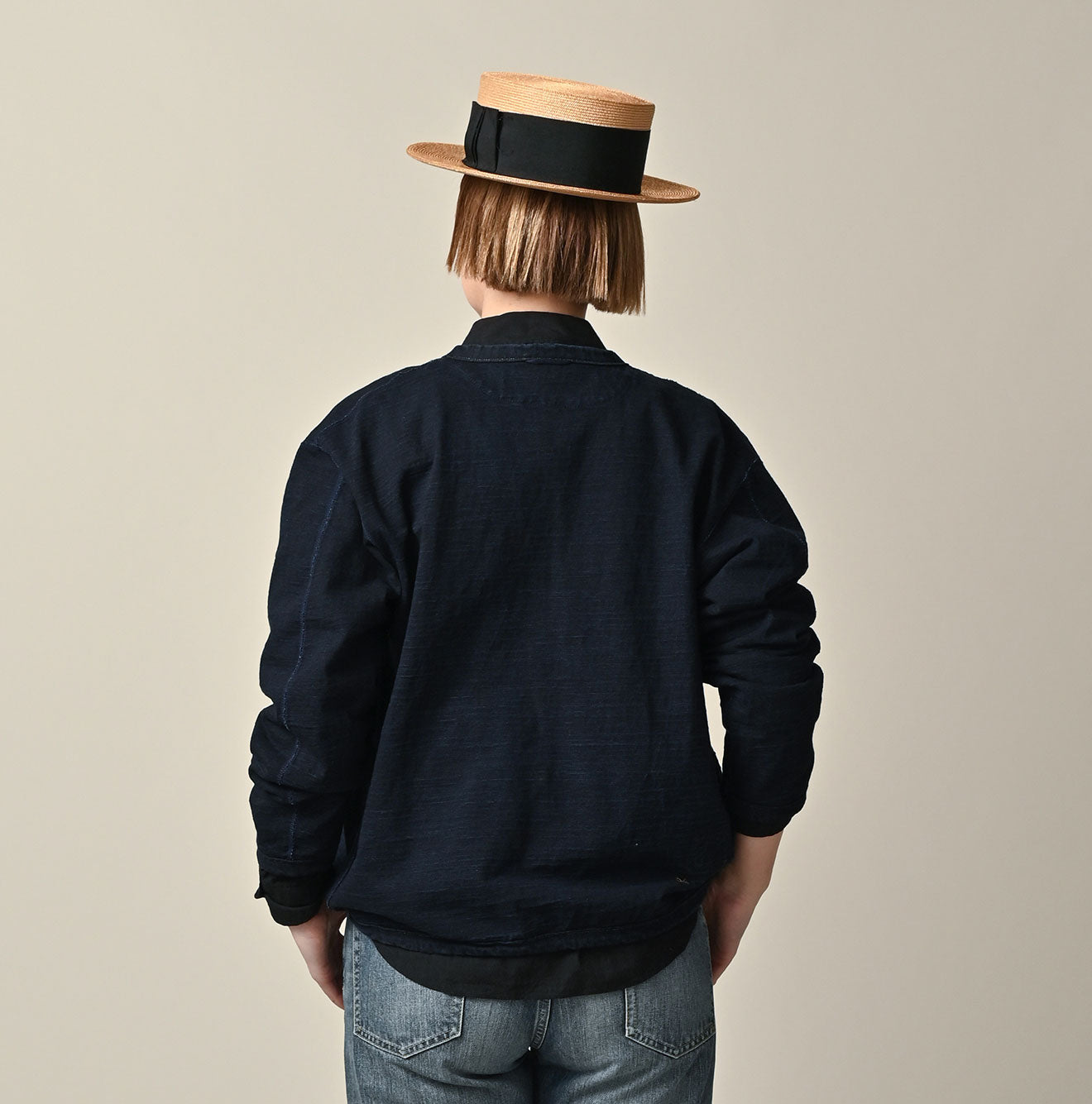 45R Indigo Dekoboko Tenjiku 908 Binder Cardigan