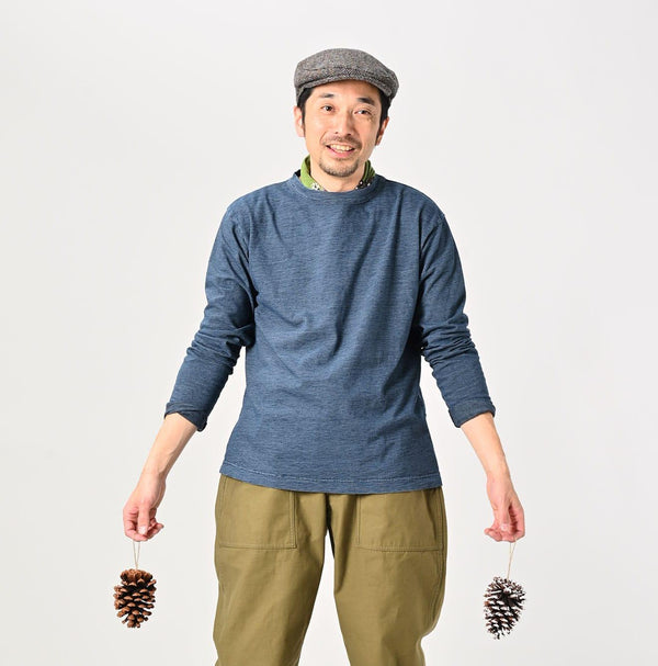 Indigo 45 Star 908 Long Sleeve T-shirt Zyu - 45R by 45rpm studio