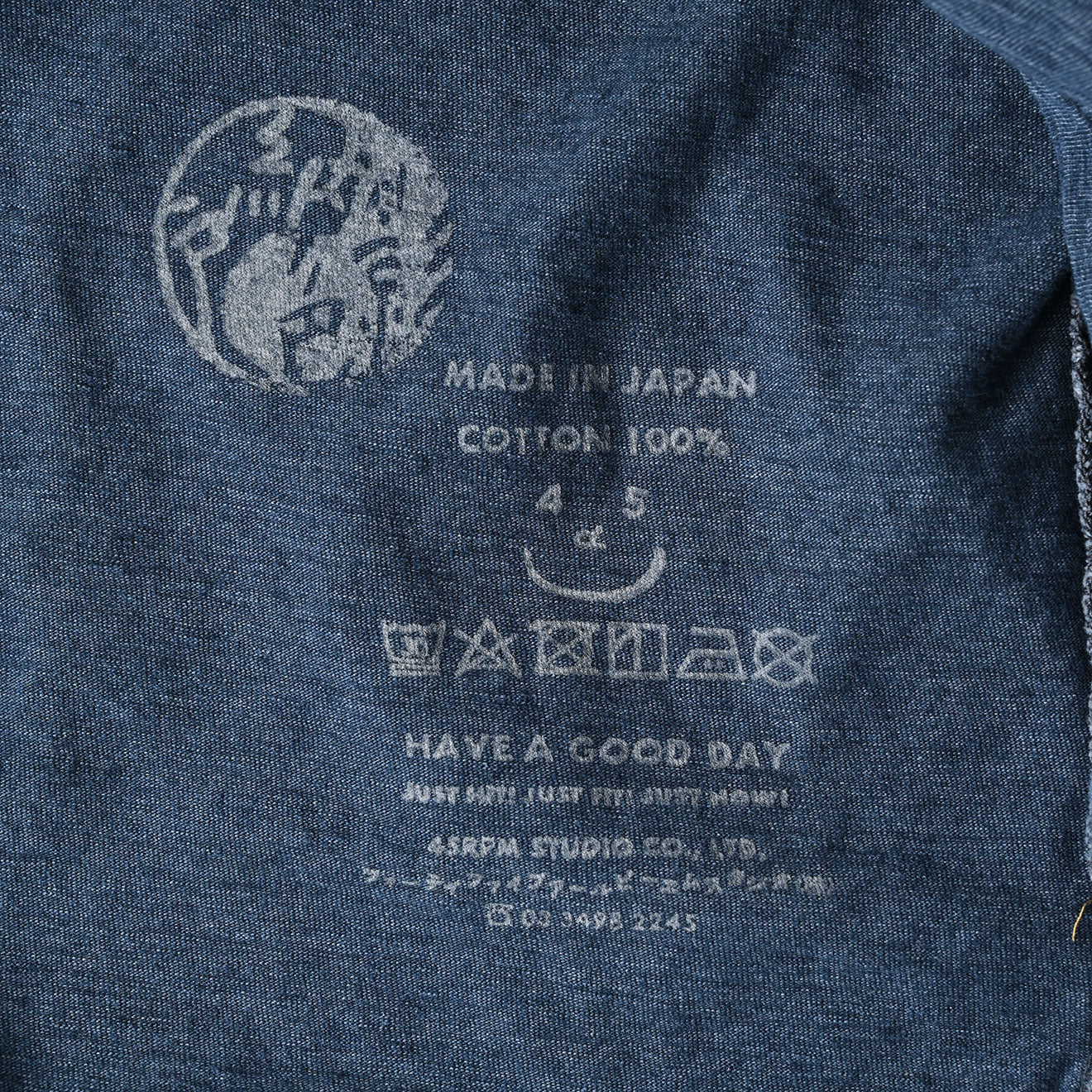 45R Indigo Ocean 908 Long Sleece T-shirt Zyu