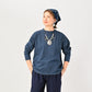 45R Indigo Ocean 908 Long Sleece T-shirt Zyu