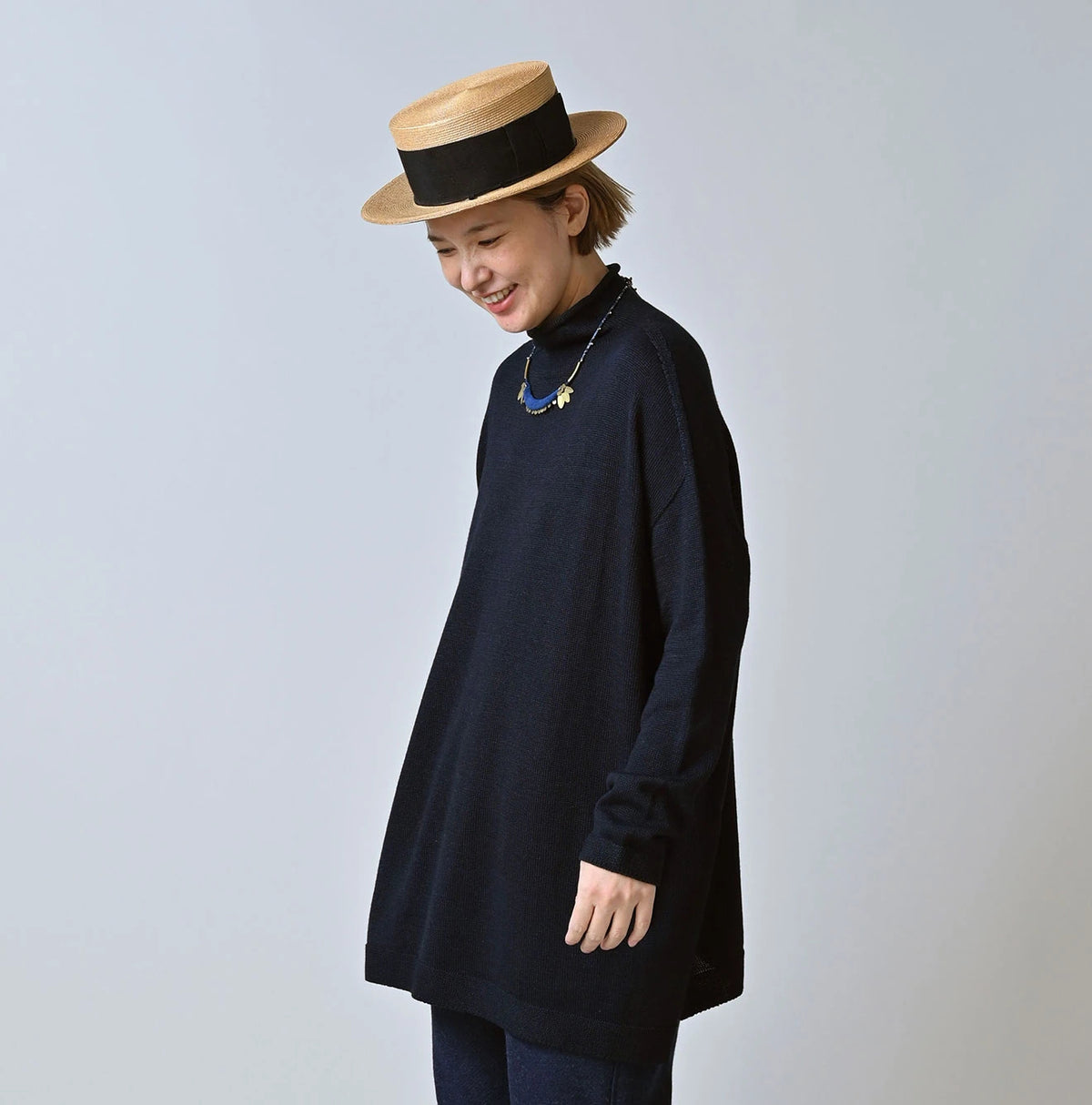 45R Indigo Low Gauge Super Gauze Tunic - Image 4