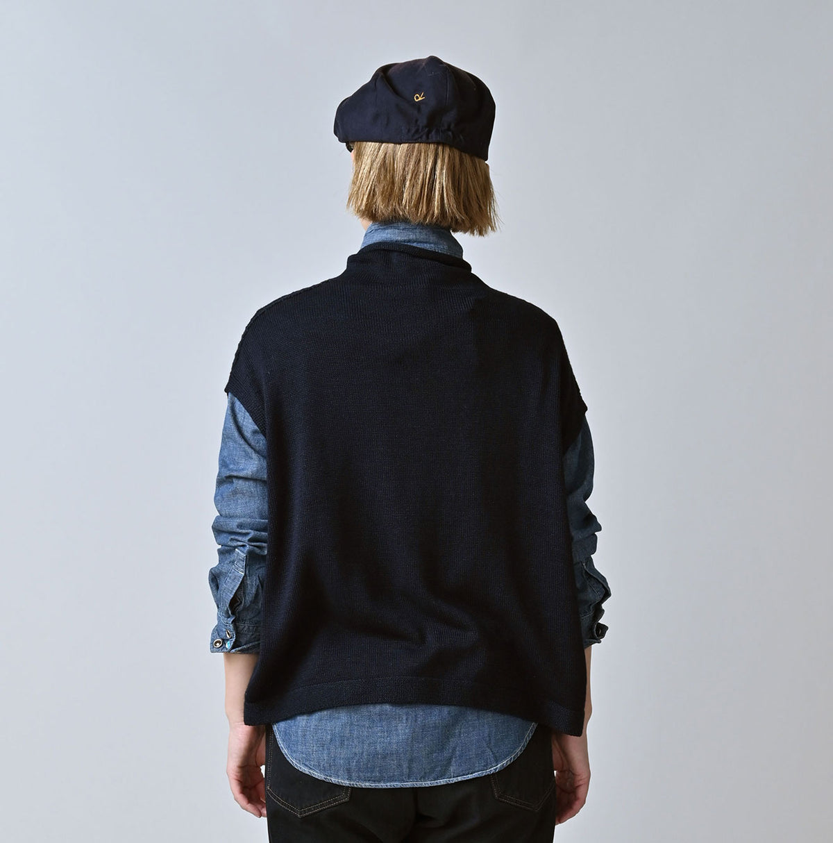 45R Indigo Low Gauge Super Gauze M-vest