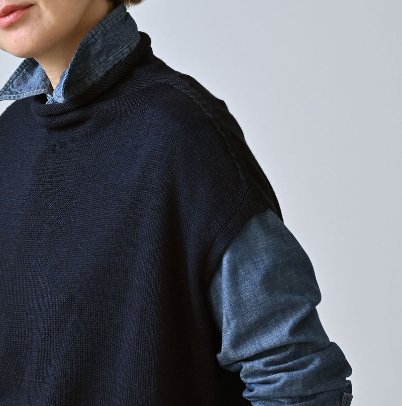 45R Indigo Low Gauge Super Gauze M-vest