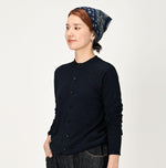 Indigo Super Gauze Wholegarment 908 Cardigan - 45R by 45rpm studio