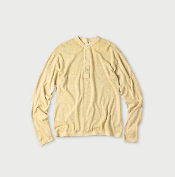 Botanical Dyed Super Gauze Wholegarment 908 Henley - 45R by 45rpm studio