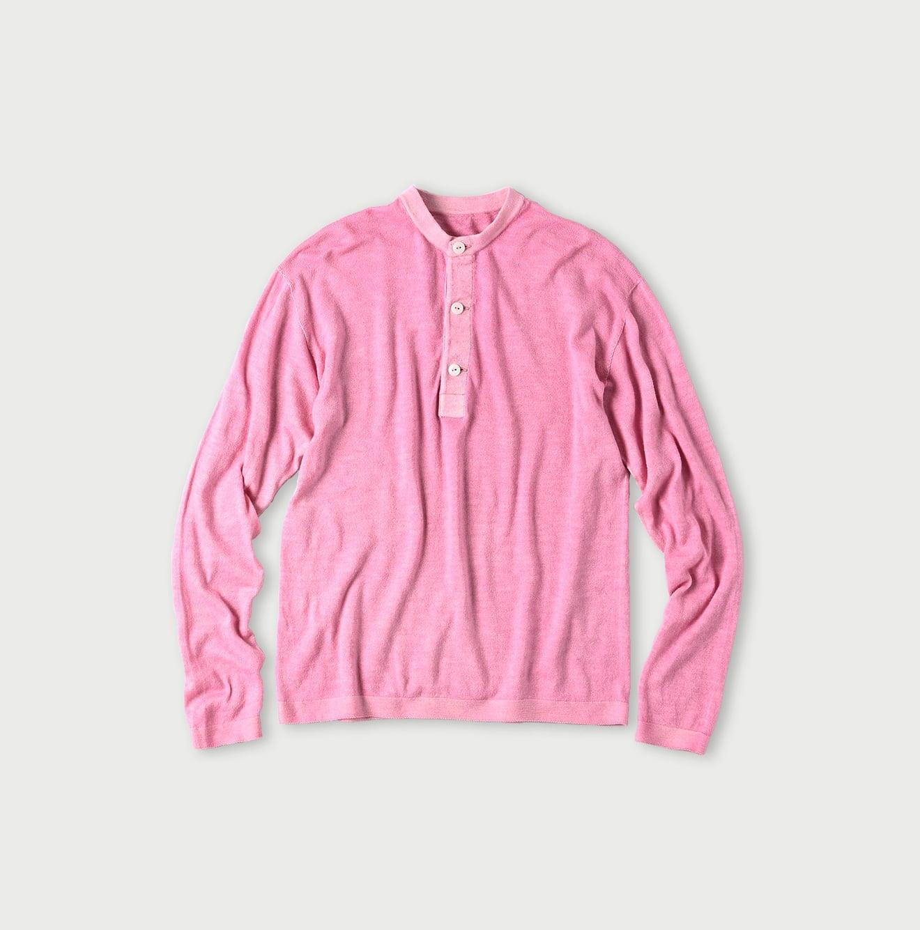 Botanical Dyed Super Gauze Wholegarment 908 Henley - 45R by 45rpm studio - Image 4