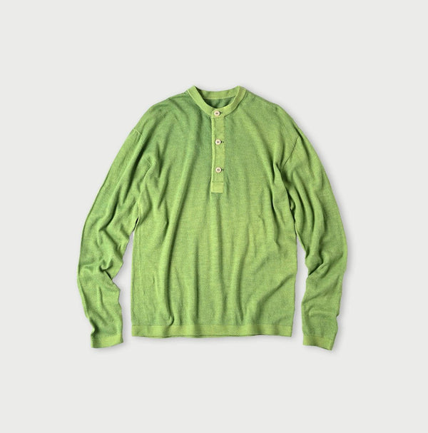 Botanical Dyed Super Gauze Wholegarment 908 Henley - 45R by 45rpm studio