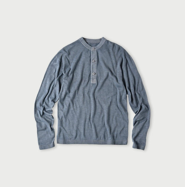 Botanical Dyed Super Gauze Wholegarment 908 Henley - 45R by 45rpm studio