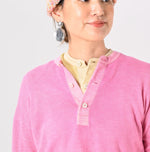 Botanical Dyed Super Gauze Wholegarment 908 Henley - 45R by 45rpm studio