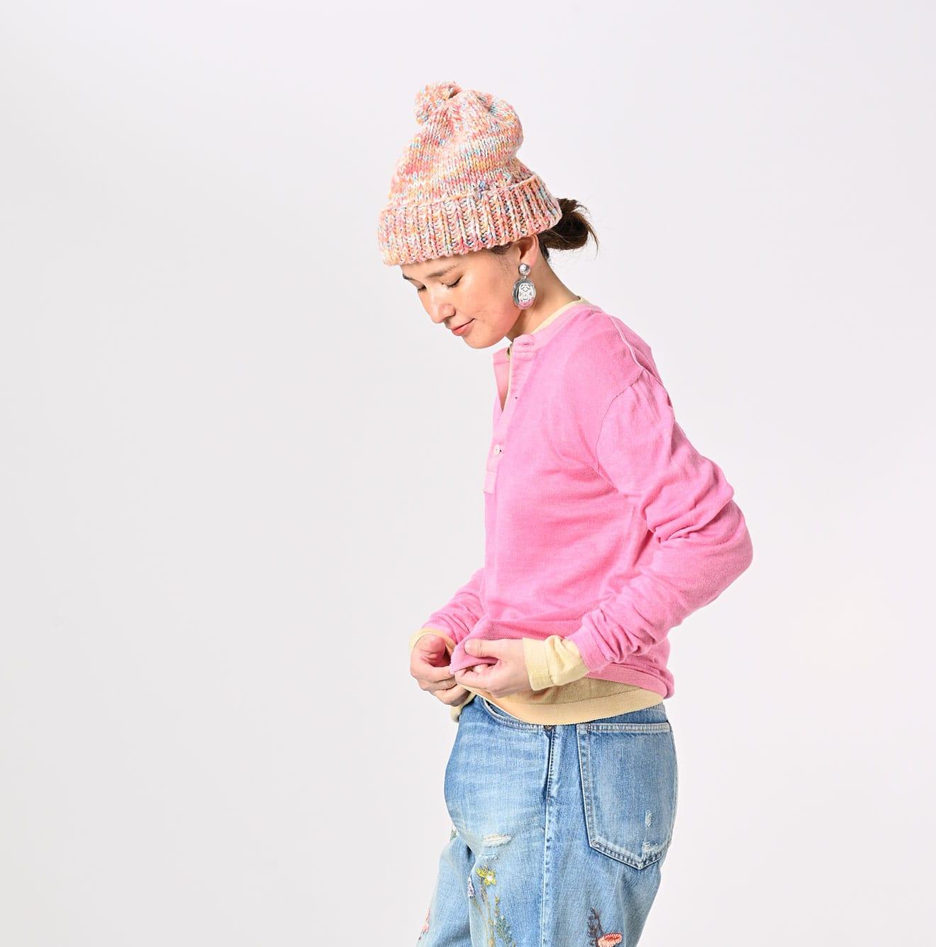 Botanical Dyed Super Gauze Wholegarment 908 Henley - 45R by 45rpm studio - Image 10