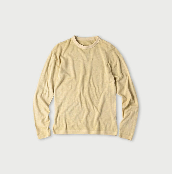 Botanical Dyed Super Gauze Wholegarment 908 Crewneck - 45R by 45rpm studio