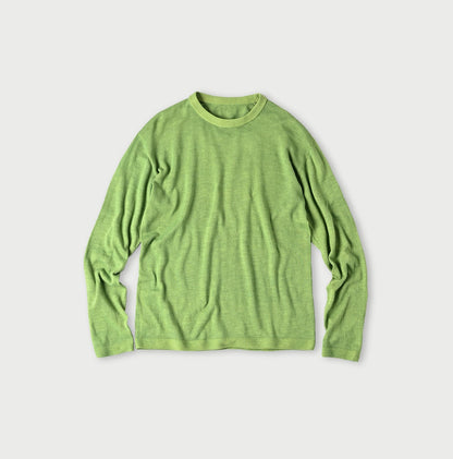 45R Botanical Dyed Super Gauze Wholegarment 908 Crewneck