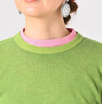 Botanical Dyed Super Gauze Wholegarment 908 Crewneck - 45R by 45rpm studio