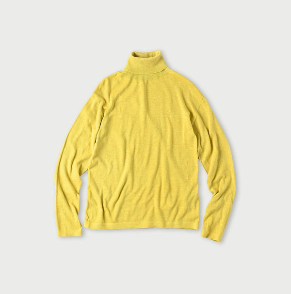 Botanical Dyed Super Gauze Wholegarment 908 Turtleneck - 45R by 45rpm studio