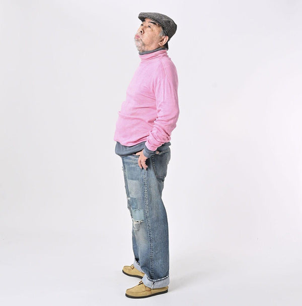 Botanical Dyed Super Gauze Wholegarment 908 Turtleneck - 45R by 45rpm studio