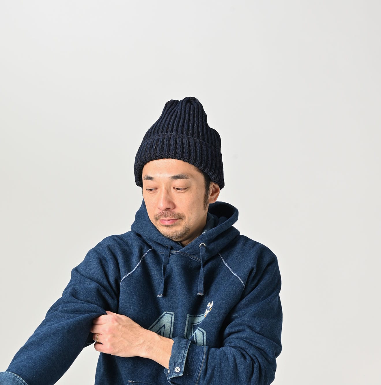 45R Indigo Umii Knit Cap