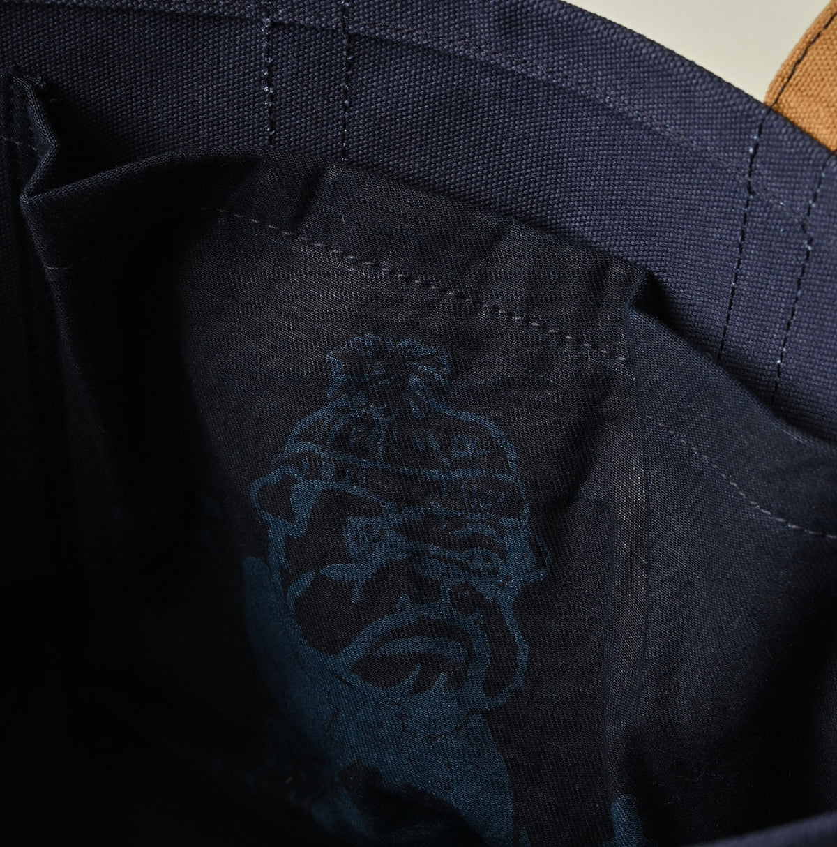 45R Indigo ONEONE Treasure Canvas Tote Bag