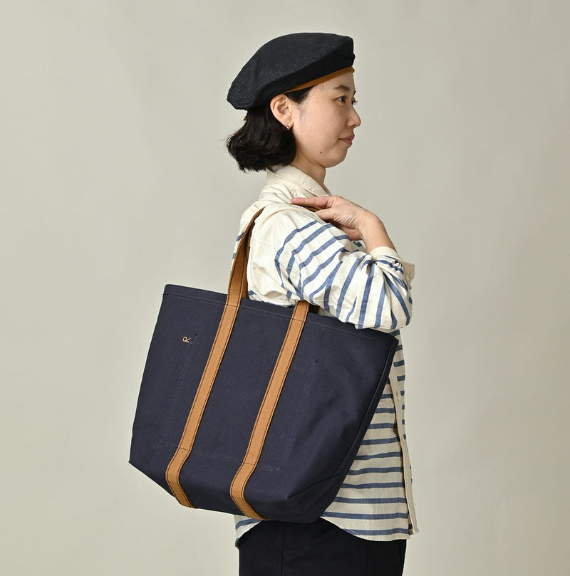 45R Indigo ONEONE Treasure Canvas Tote Bag