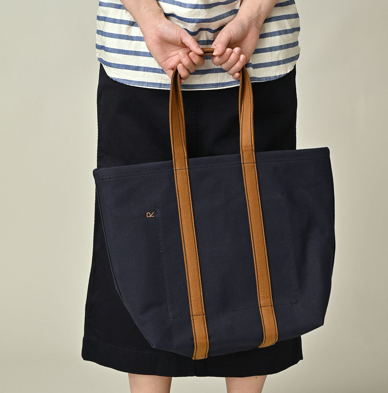 45R Indigo ONEONE Treasure Canvas Tote Bag