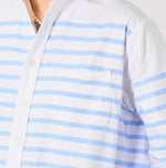 Supima Oxford 908 Ocean Basque Shirt - 45R by 45rpm studio