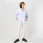 Supima Oxford 908 Ocean Basque Shirt - 45R by 45rpm studio