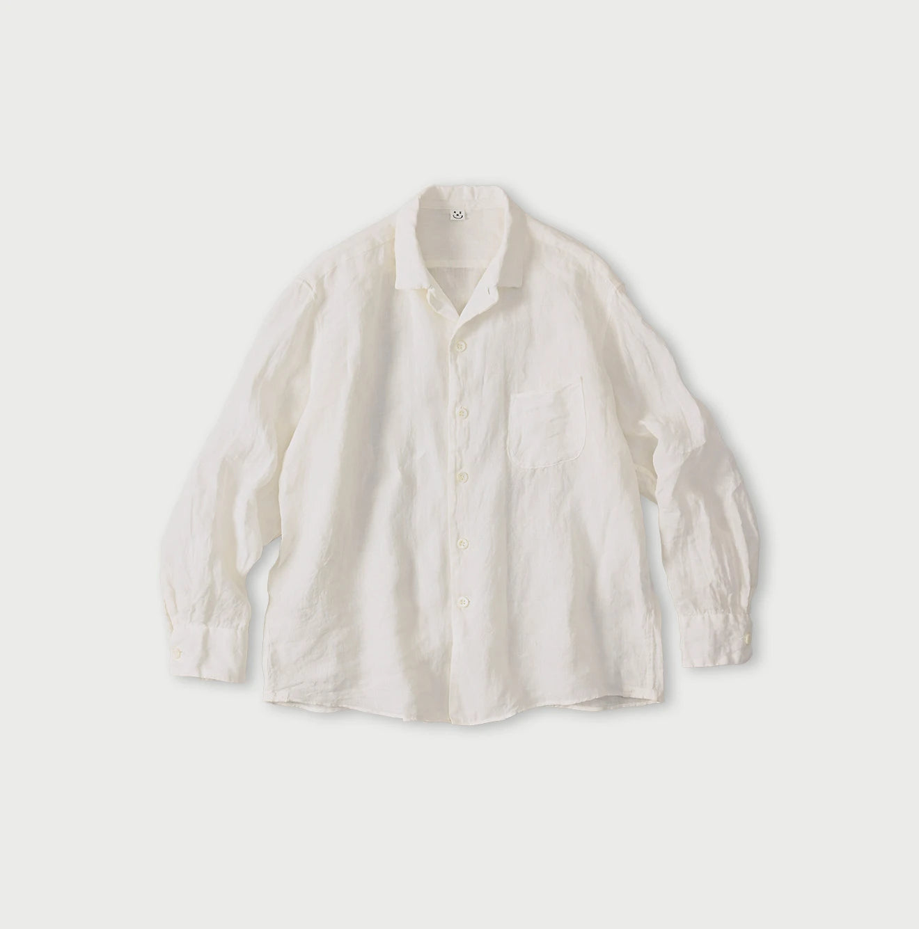 45R Linen 908 Open-Collar Shirt - Image 1