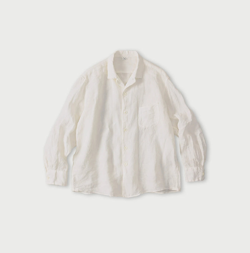 45R Linen 908 Open-Collar Shirt - Image 1