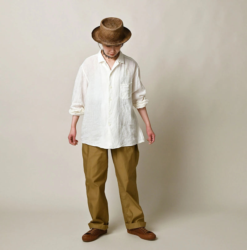 45R Linen 908 Open-Collar Shirt - Image 2