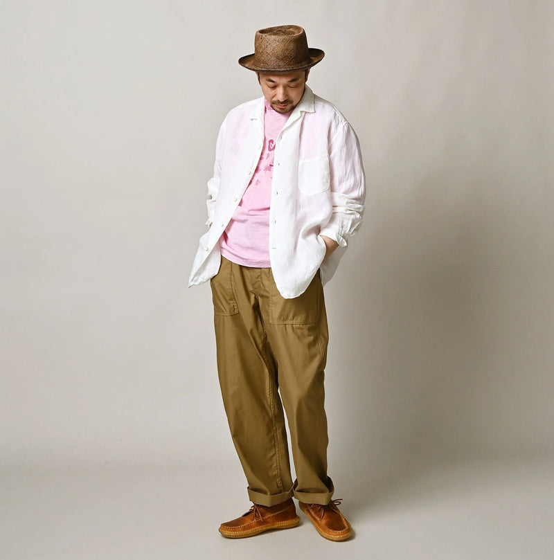 45R Linen 908 Open-Collar Shirt - Image 3