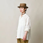 45R Linen 908 Open-Collar Shirt