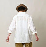 45R Linen 908 Open-Collar Shirt