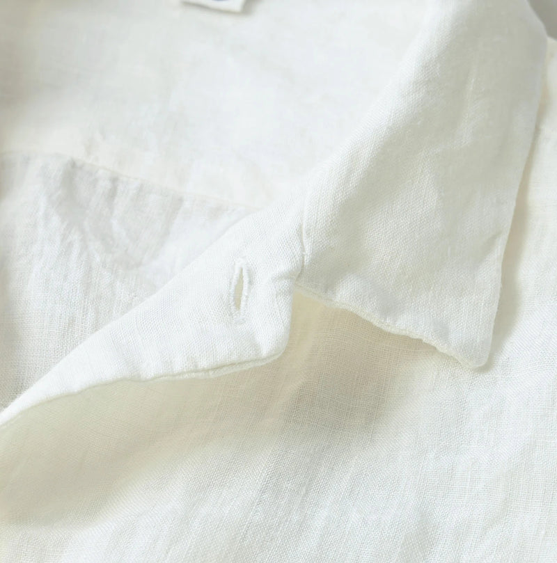 45R Linen 908 Open-Collar Shirt - Image 17