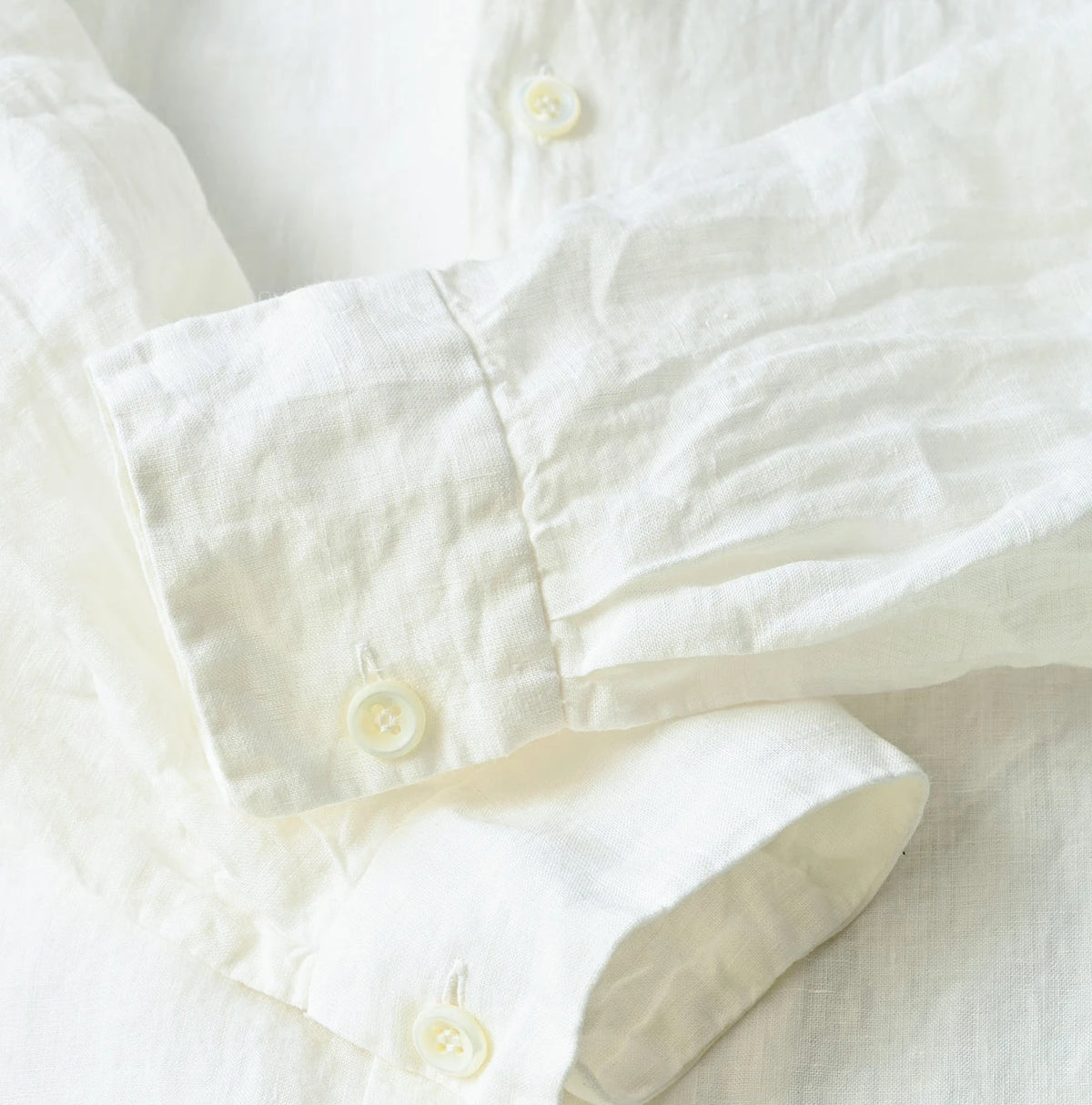 45R Linen 908 Open-Collar Shirt