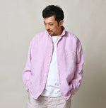 45R Linen 908 Open-Collar Shirt (Plant-Based Dye)