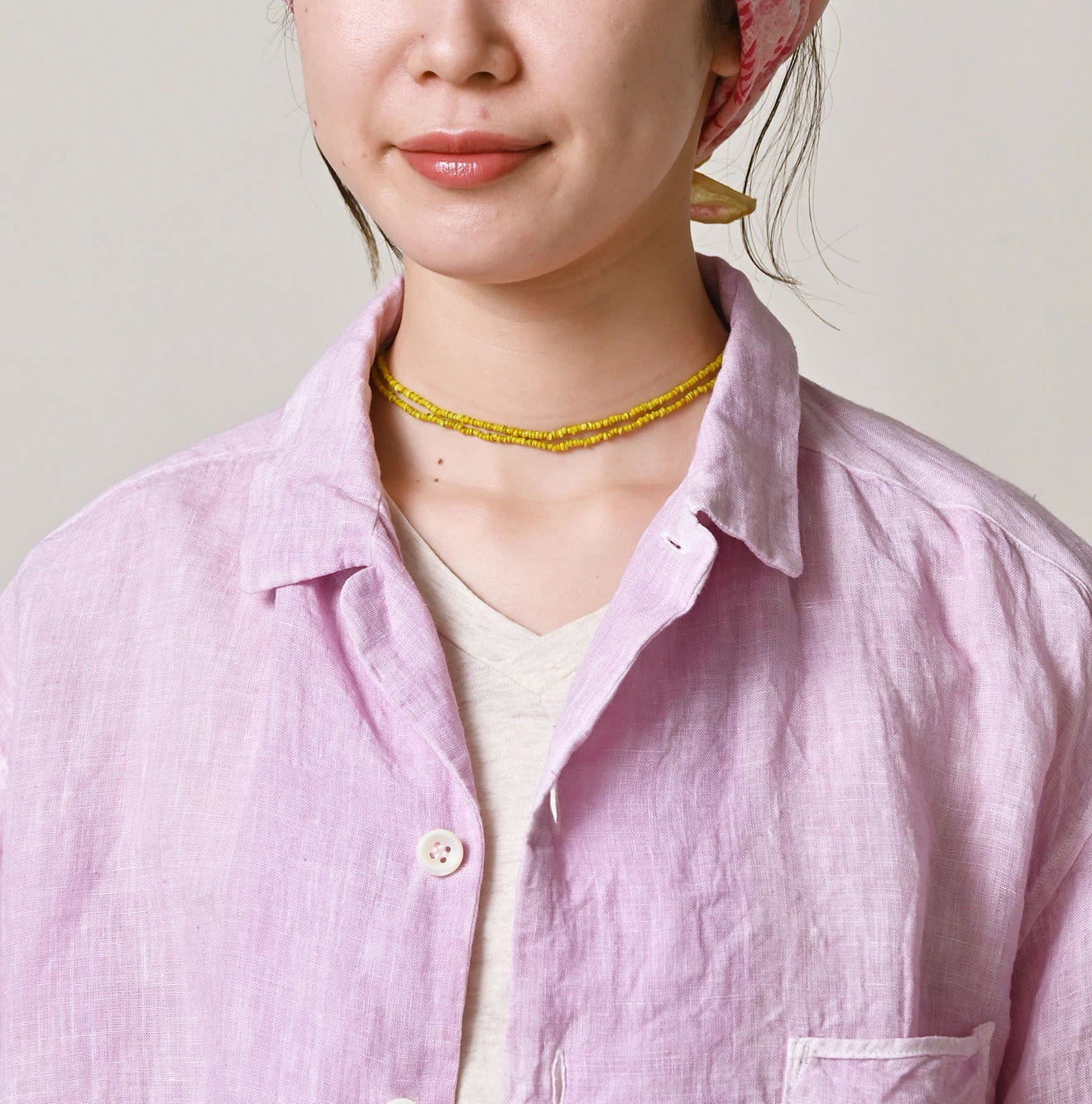 45R Linen 908 Open-Collar Shirt (Plant-Based Dye) - Image 12