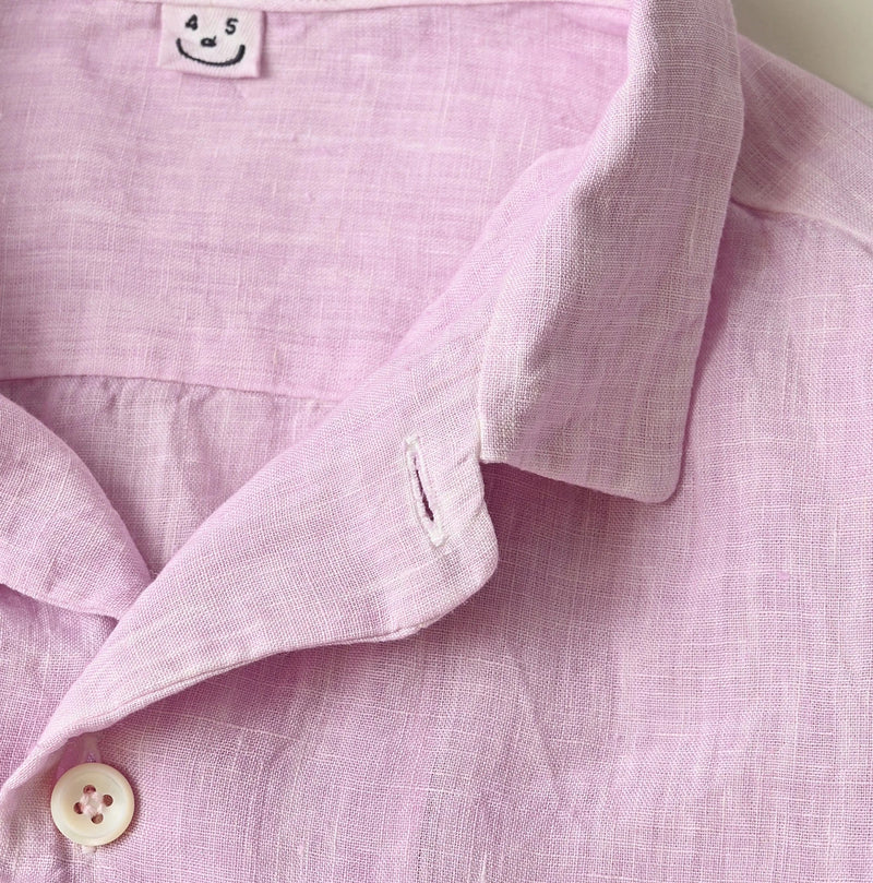 45R Linen 908 Open-Collar Shirt (Plant-Based Dye) - Image 17